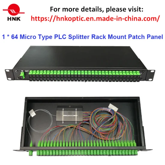 2: 8 SPS-Splitter-Rack-Montaggio-Glasfaser-Patchpanel